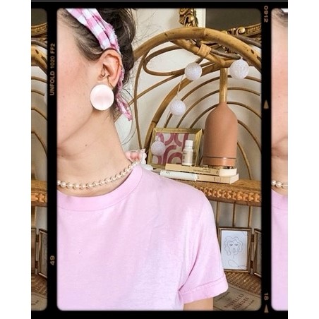 Augustine Vintage jewelry - pink earrings and necklace