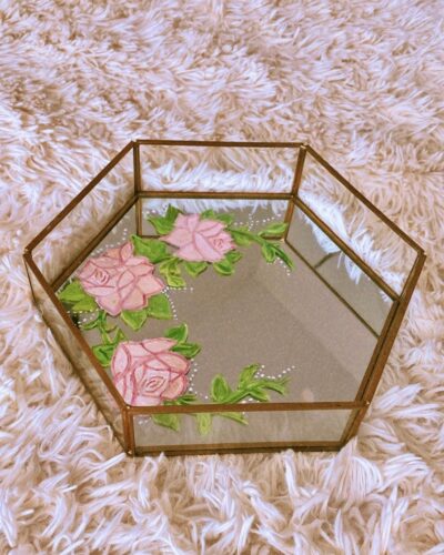 Anna - DIY Floral Art Design on Jewelry Tray 1
