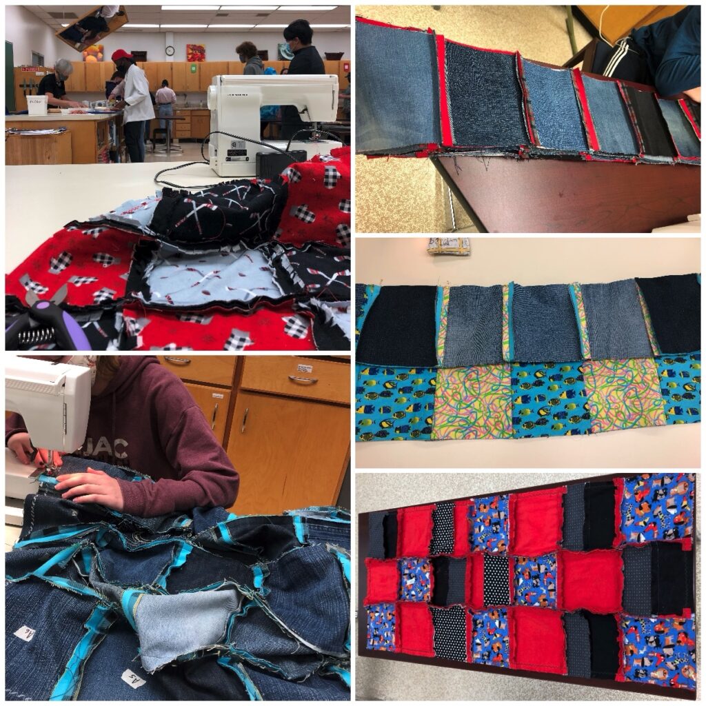 Inspiring the Next Generation of Thrifters - Quilt Process