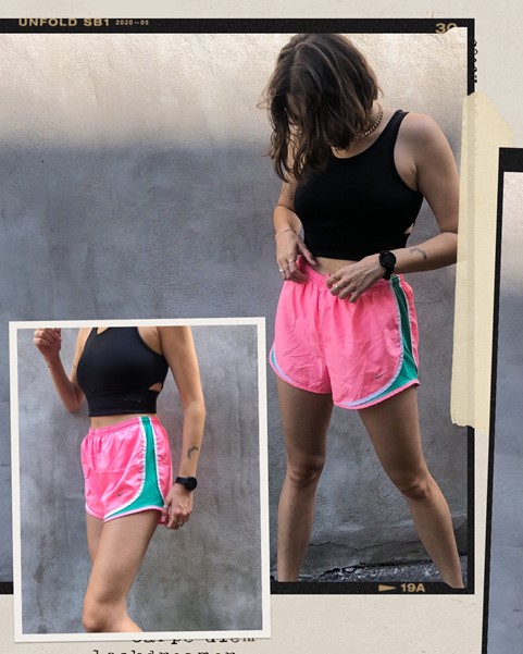 Thrifted activewear shorts