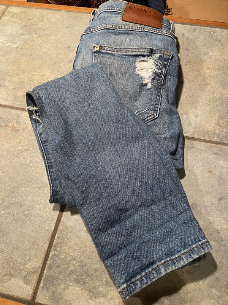 Thrift a pair of jeans
