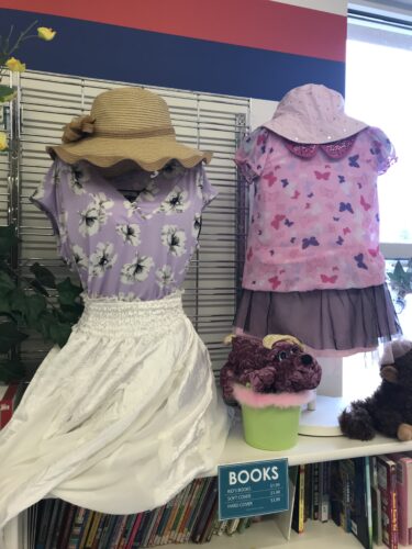 Nairn - Ladies Purple Floral Shirts with Skirts and Sunhats