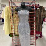 strapless silver sparkling evening dress as clothing summer outfit thriftspiration