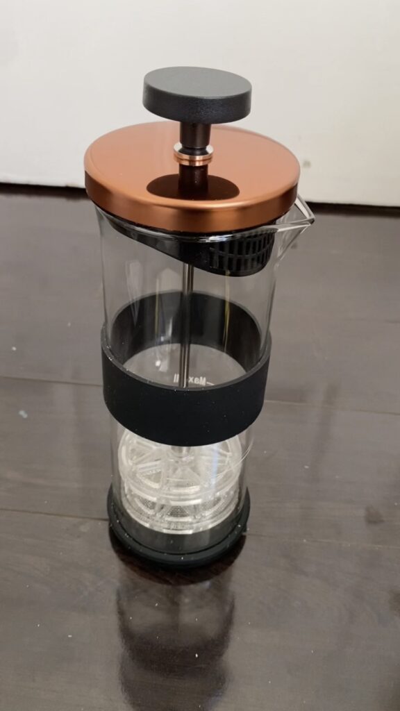 Thrifted French Press coffee maker