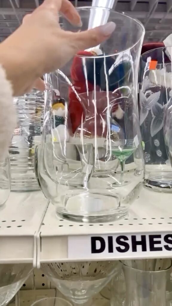 Glass jar on rack at Thrift Store