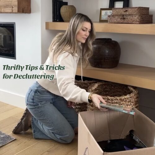 Navigating Clutter-Free February with Kassandra DeKoning | Kassandra packing houseware items to donate