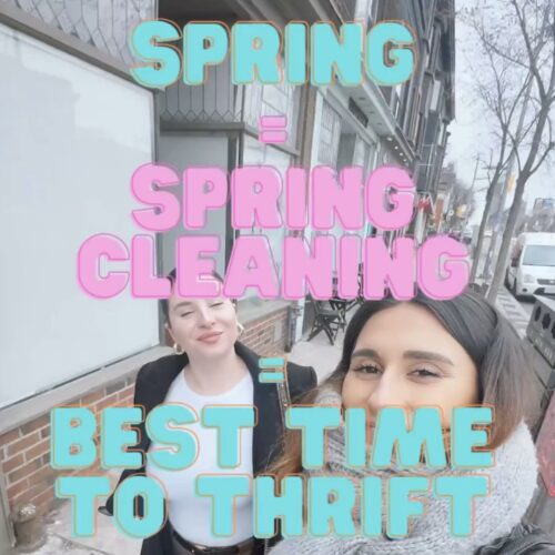 spring = spring cleaning = best time to thrift