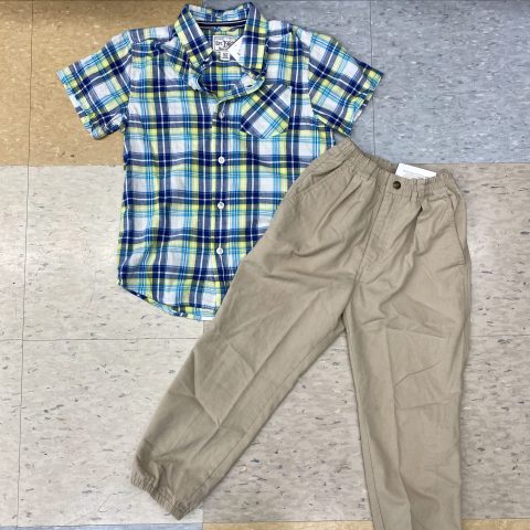 Cargo Pants and Plaid Button up