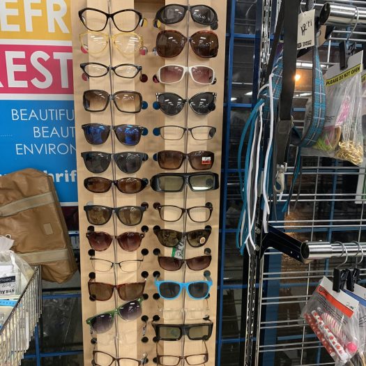 Sunglasses Rack at the Thrift Store